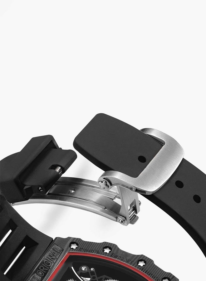 KIMSDUN Men's fashionable watches, barrel-shaped watches, unique and stylish watches, suitable for wearing in various occasions - Image 5