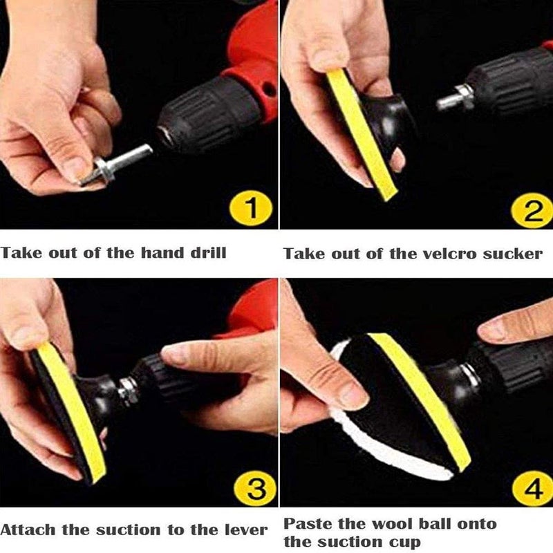 DIY Crafts Diy Crafts CT-DIY-HI-27865 With Drill Attachment Universal Nut Sanding Disc for Use on Wood, Metal & Leather Removing Paint Others Works, Pack of 1 Set, 4"  - Image 2
