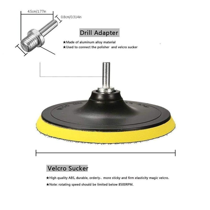 DIY Crafts Diy Crafts CT-DIY-HI-27865 With Drill Attachment Universal Nut Sanding Disc for Use on Wood, Metal & Leather Removing Paint Others Works, Pack of 1 Set, 4"  - Image 5