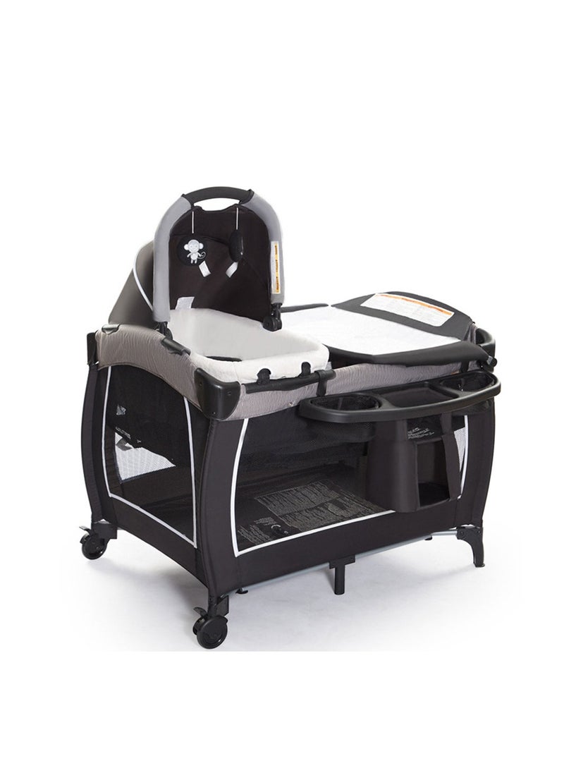 Cool Baby COOLBABY Baby Bed Portable Game Bed Mobile Multifunctional Baby Bed Newborn Basket Splicing Bed Foldable Playard for Baby Toddler  - Image 1