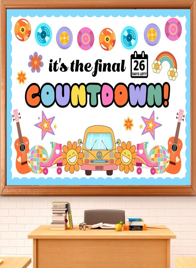 LioNergy End of The Year Classroom Bulletin Board Decoration Countdown to Summer Bulletin Board Kit It’s The Final Countdown Paper Cutouts for Classroom Home Office School Wall Door Party Decor - Image 1