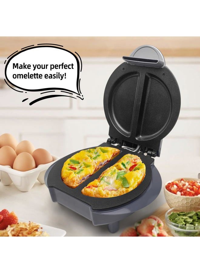 Aoruru Electric Omelet Maker Frittata Snack Pocket Maker Dessert Maker Non-Stick Stainless Steel 6.5" - Image 5