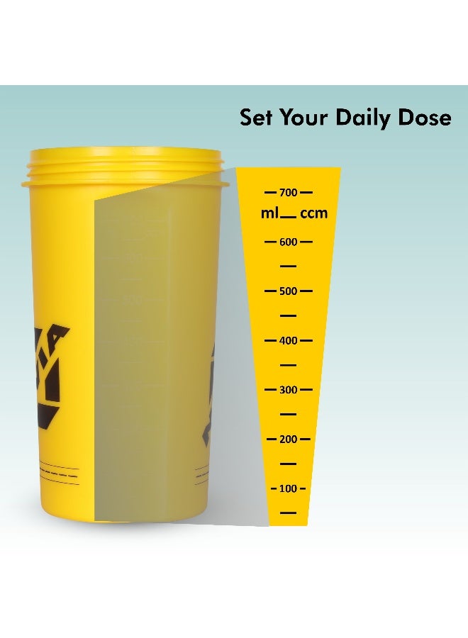 نيفيا كوب خلط بلاستيكي من نيفيا ستريت، سعة 750 مل، مانع للتسرب بنسبة 100%، مثالي للرجال والنساء، مناسب قبل التمرين، خالٍ من مادة BPA - أصفر - Image 5