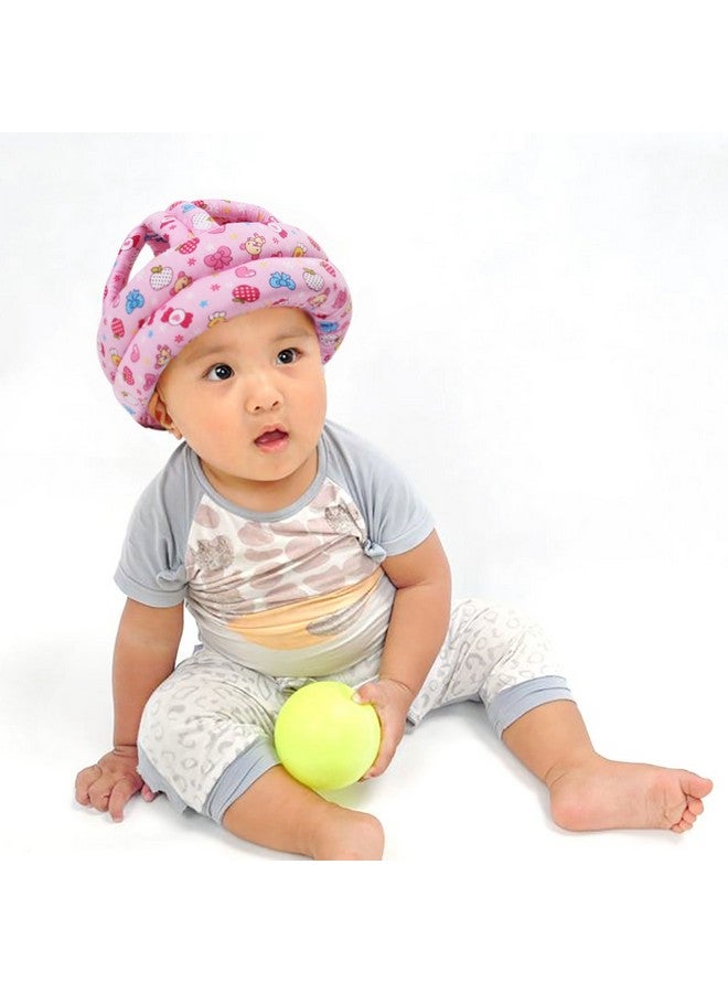 FLYPARTY Adjustable Infant Baby Toddler Protective Hat Helmet Safety Cap (Red Sweets) - Image 2