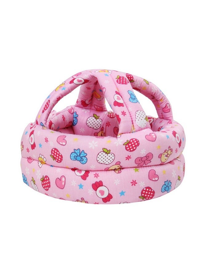 FLYPARTY Adjustable Infant Baby Toddler Protective Hat Helmet Safety Cap (Red Sweets) - Image 1