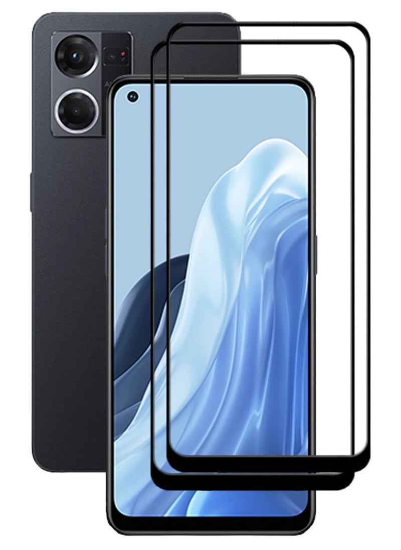 ACLIX 2 Pieces Antistatic ESD Dustproof Premium Quality High Definition Tempered Glass Screen Protector Designed For Oppo Reno7 - Image 1