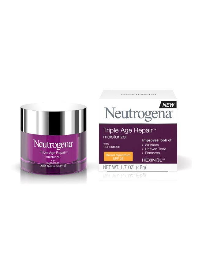 Neutrogena Triple Anti-Aging Face Moisturizer With Broad Spectrum Sunscreen SPF30 Purple - Image 2