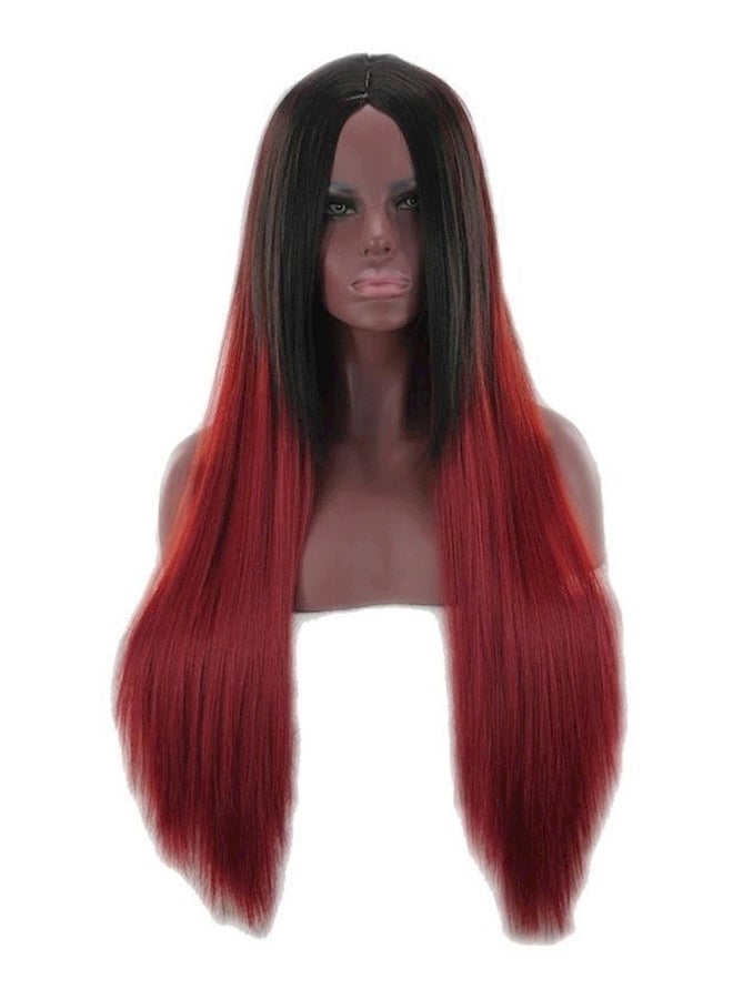 إسكدنيا شعر مستعار طويل ومستقيم مناسب للحفلات التنكرية وال متعددة الألوان