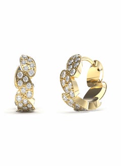 White Leaf  Earring
