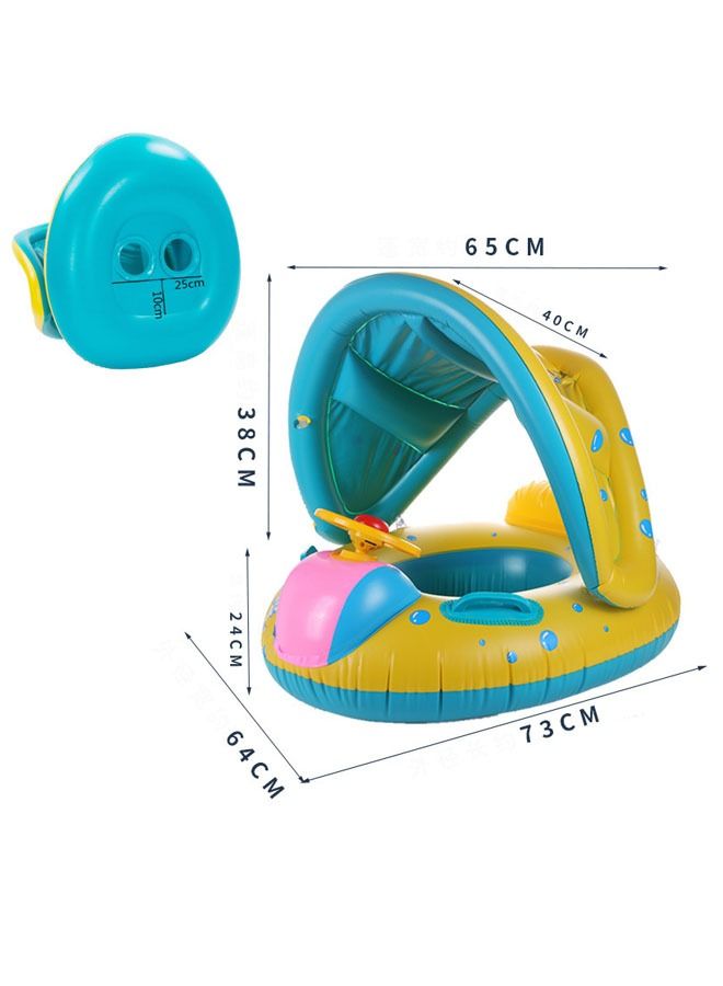 ZCM-HAPPY Portable Inflatable Swimming Ring Car Type Floating Seat  - Image 2