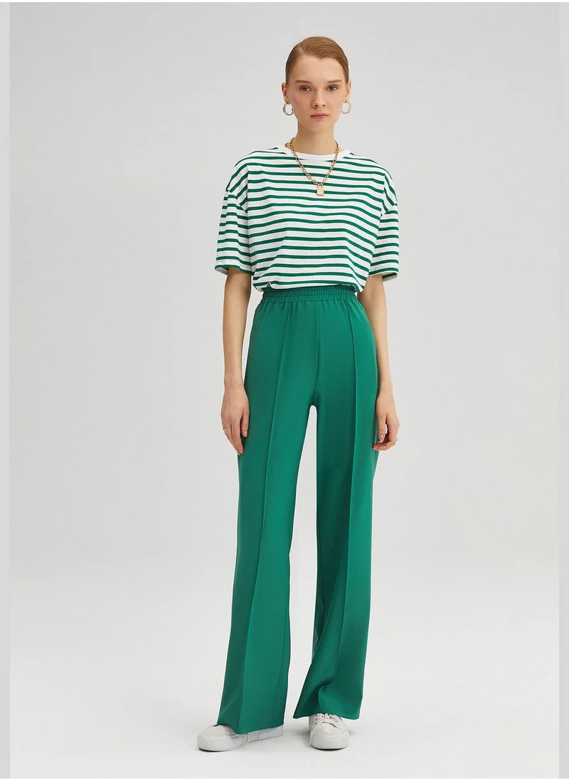 Touche RIBBED CREPE TROUSERS