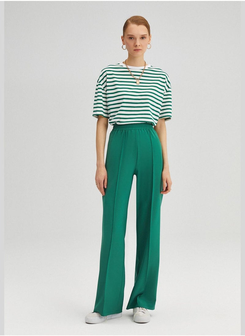 Touche - RIBBED CREPE TROUSERS - Image 1