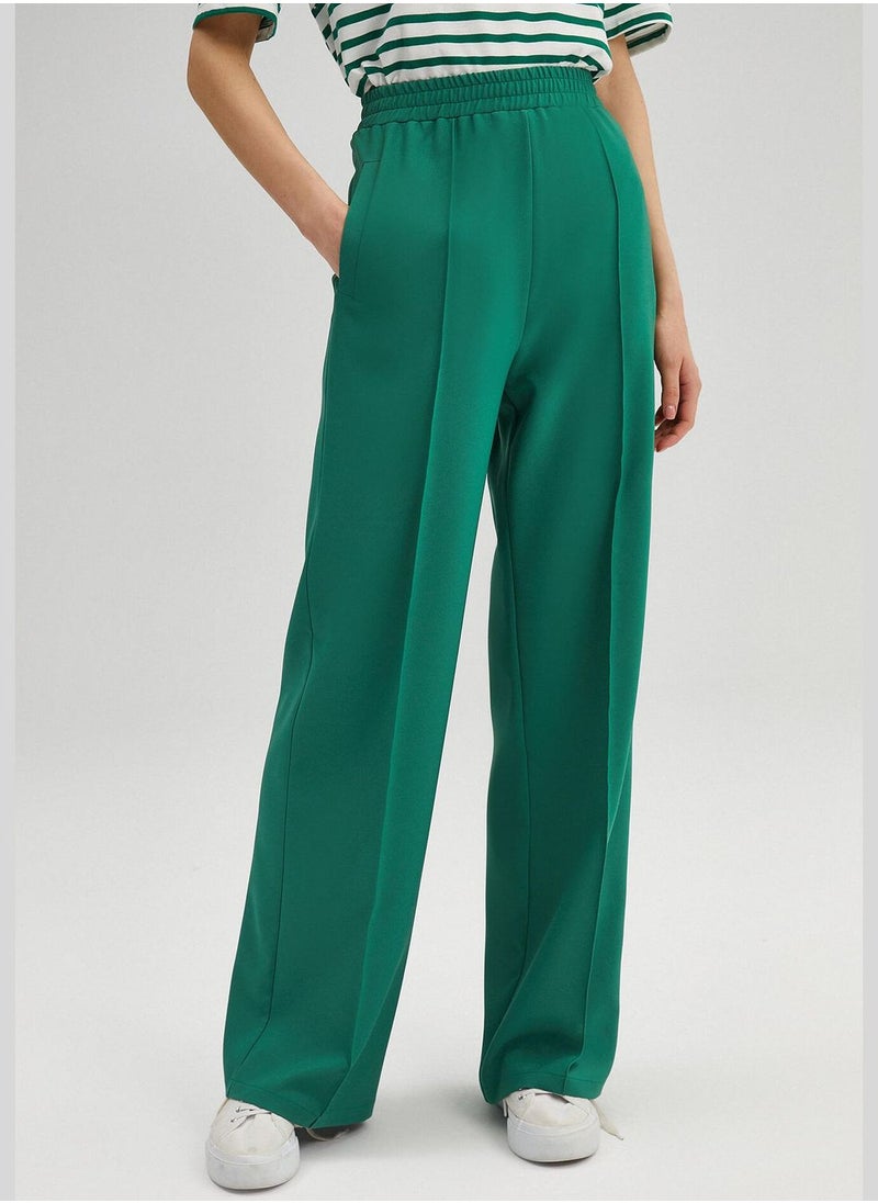 Touche - RIBBED CREPE TROUSERS - Image 1