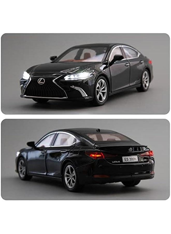 Generic - 1/24 Lexus ES300 Diecast Car Model Alloy Collectible Pull Back Toy Car with Light and Sound Toy Vehicle for Boys Children Gift(Black) - Image 1