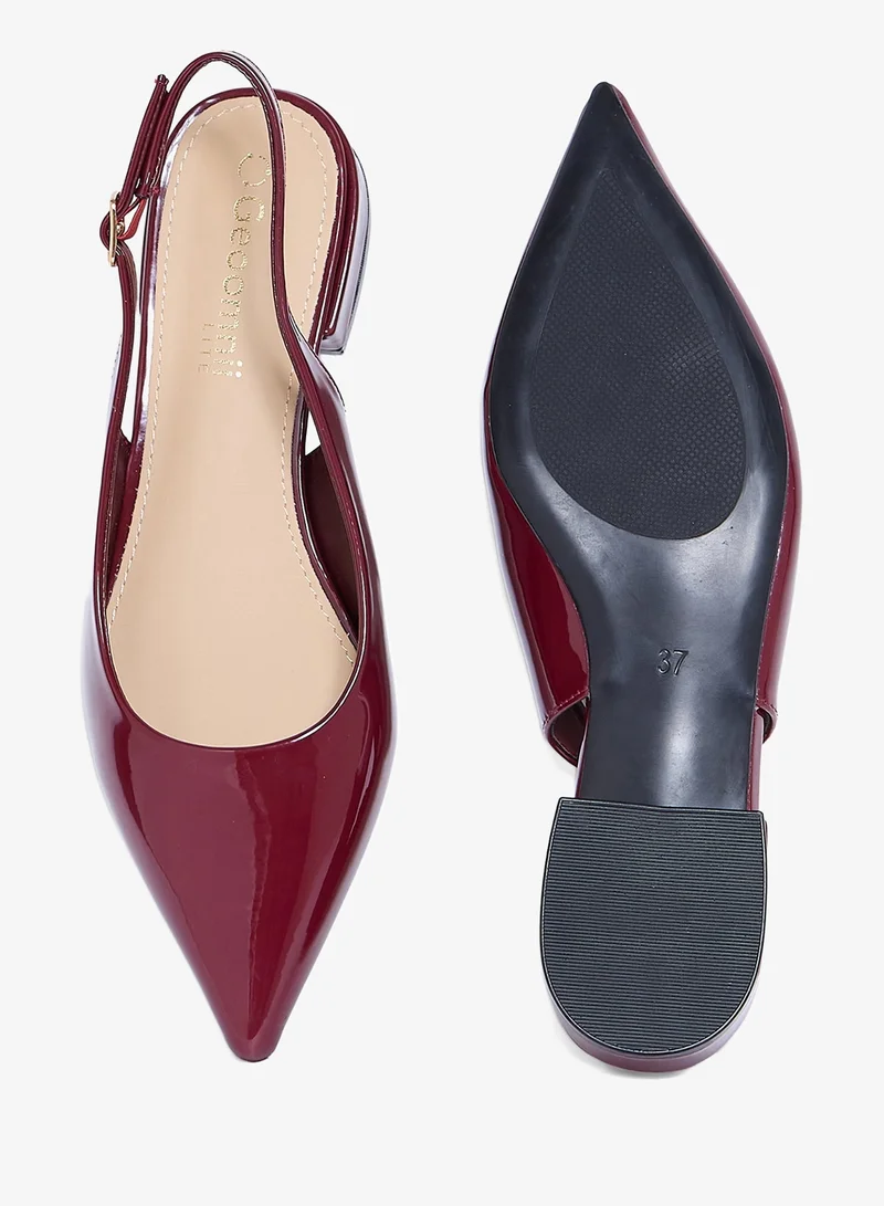 Geoomnii RED Geoomnii Closed Flat Shoes for Women – Comfortable Slip-On Ballet Flats for Office, Daily Wear & Casual Use for Women | Best Price UAE