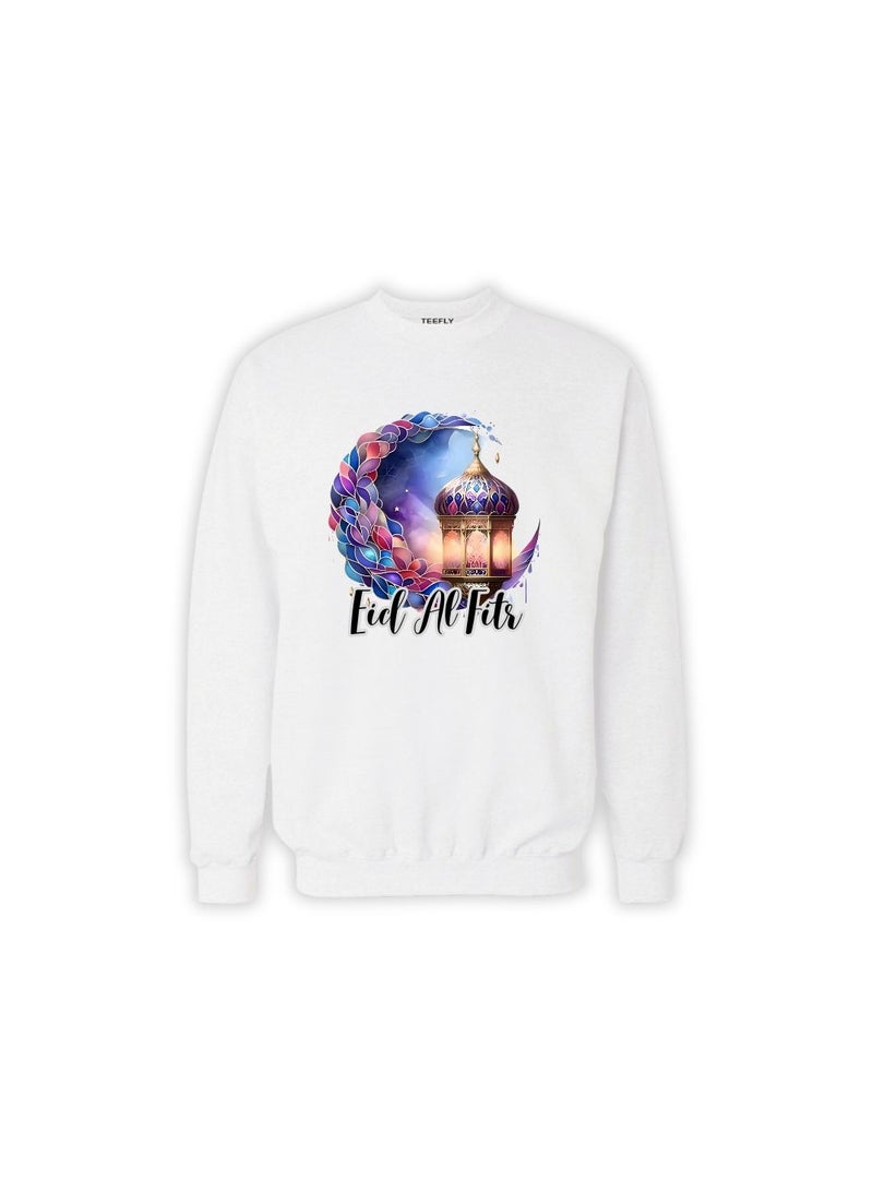 Eid Men's Sweatshirt–100% Cotton Fabric|Sweatshirt For Men|Casual Wear|Long Sleeve Round Neck Sweatshirt|Eid Festive Sweatshirt - Image 4