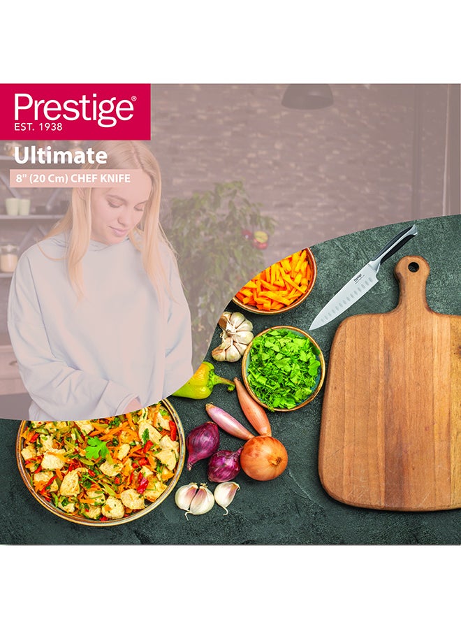 Prestige Ultimate 8" (20 Cm) Chef Knife | Rust Free Stainless Steel Blade - Pr57550 Silver - Image 4