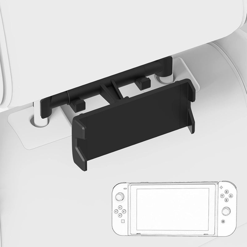 جيكريا - ملحقات الألعاب من لحامل مسند الرأس للسيارة متوافقة مع Nintendo Switch/Switch OLED/Key Lite/الهواتف المحمولة أو الأ��هزة الأخرى بحجم 5.5-10.5 بوصة - Image 1