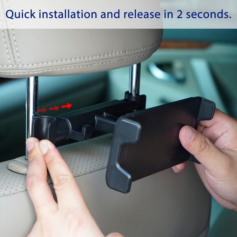 جيكريا - ملحقات الألعاب من لحامل مسند الرأس للسيارة متوافقة مع Nintendo Switch/Switch OLED/Key Lite/الهواتف المحمولة أو الأ��هزة الأخرى بحجم 5.5-10.5 بوصة - Image 4