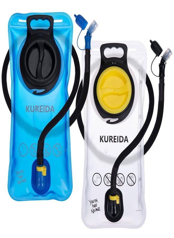 KUREIDA Hydration Bladder 2 Liter, BPA Free Water Bladder for Hiking Backpack Water Storage Bag with Insulated Tube, Hydration Backpack Replacement for Outdoor Camping Running Hiking - Image 1