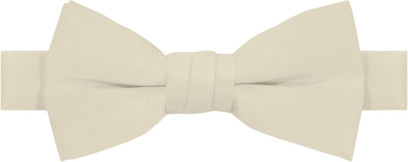 Jacob Alexander Boy's Kids Pretied Banded Adjustable Solid Color Bowtie - Image 1
