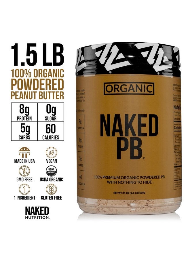 NAKED nutrition Organic Powdered Peanut Butter from US Farms - Bulk, Only 1 Ingredient - Roasted Peanuts, Vegan, No Additives, Preservative Free, No Salt, No Sugar - 45 Servings - NAKED PB - Image 3