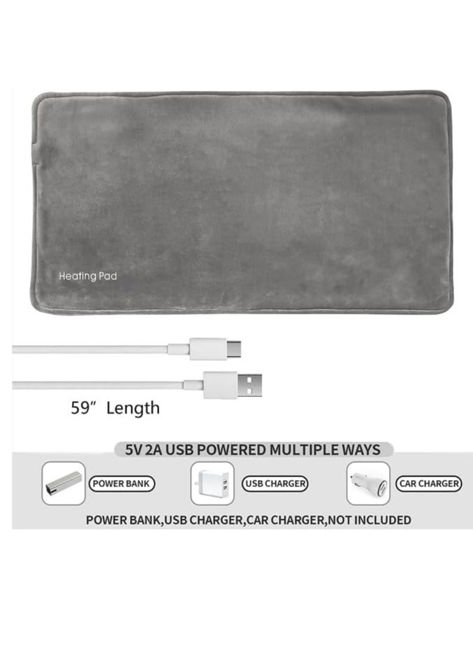 general USB Heating Pad Back Neck Shoulder Heating Pad 30 x 60 cm USB Heating Blanket Heating Blanket with Rapid Heating Technology Safety Heating Pad Washable Heating Pad - Image 2