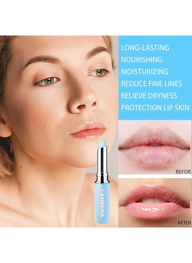 LANBENA - Hyaluronic Acid Lip Balm - Nourish And Moisturize For A Long Time - Reduce Fine Lines - Relieve Dryness And Long-Lasting Protection 1.8G - Image 1