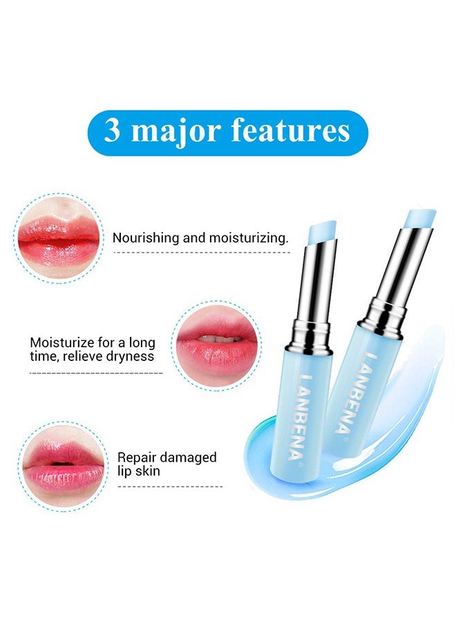 LANBENA - Hyaluronic Acid Lip Balm - Nourish And Moisturize For A Long Time - Reduce Fine Lines - Relieve Dryness And Long-Lasting Protection 1.8G - Image 1