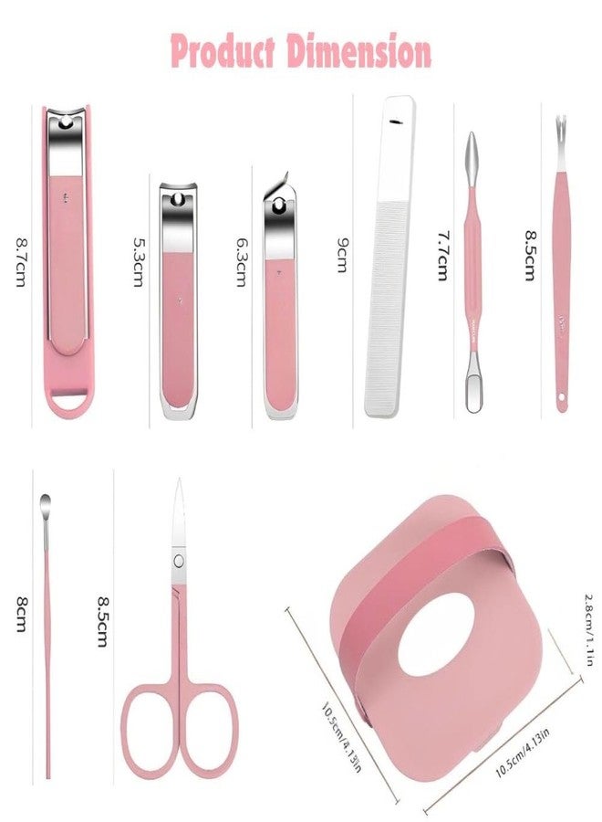 Krupasadhya 8 in 1 Stainless Steel Manicure Pedicure Set, for Men and Women Adults, Grooming kit with Case, Nail Care Essentials for Women & Men, Ideal Gift Set for Home & Travel Use (Multicolor). - Image 2