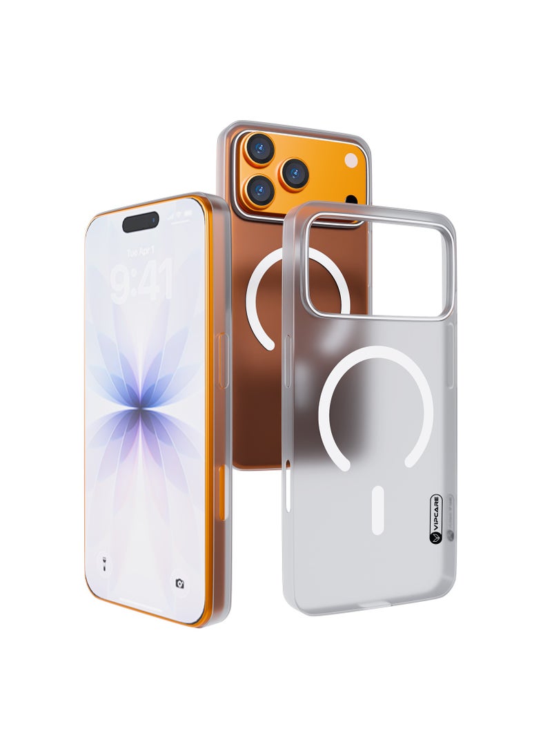 Vipcare iPhone 17 Pro MagSafe Case Lightweight Transparent Shockproof Protective Cover with Strong Magnetic N52 Anti-Yellowing Scratch Resistant Drop Protection Slim Mobile Back Case - Image 1