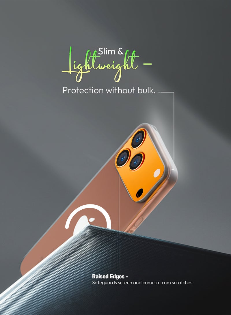 Vipcare iPhone 17 Pro MagSafe Case Lightweight Transparent Shockproof Protective Cover with Strong Magnetic N52 Anti-Yellowing Scratch Resistant Drop Protection Slim Mobile Back Case - Image 4