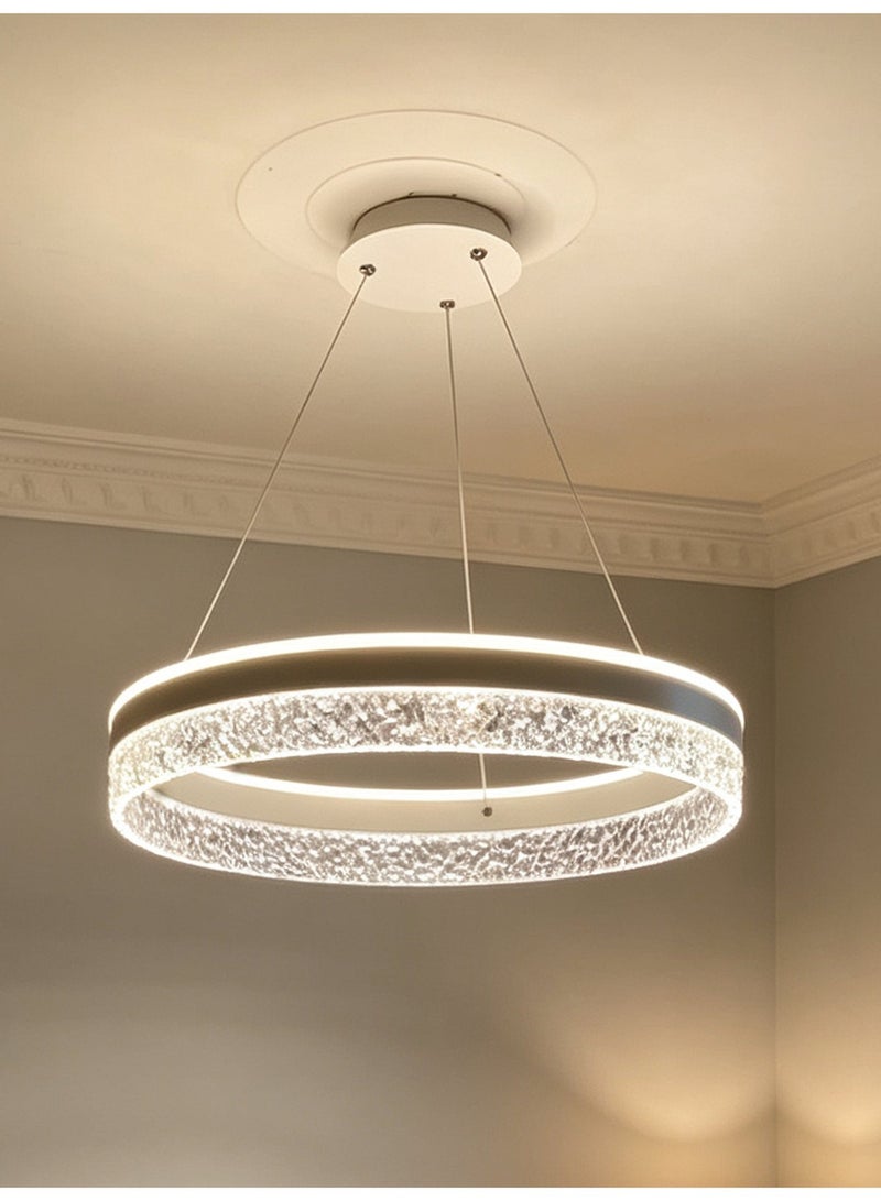 Modern Black Gold LED Ring Chandelier,  Pendant Ceiling Light for Dining Room Living Room Kitchen Island - Image 1