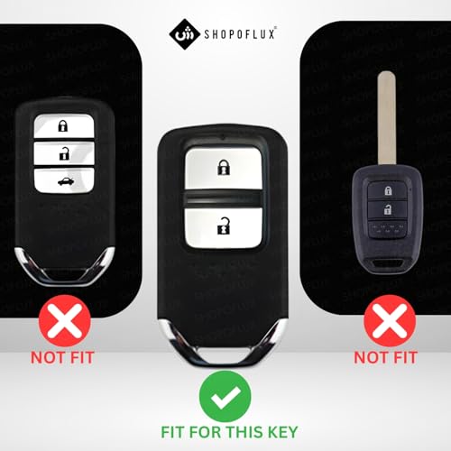 SHOPOFLUX Metal Key Cover Compatible for Honda Elevate | BRV | WRV | CRV | Jazz | City | Amaze 2 Button Smart Key, Multicolor - Image 2