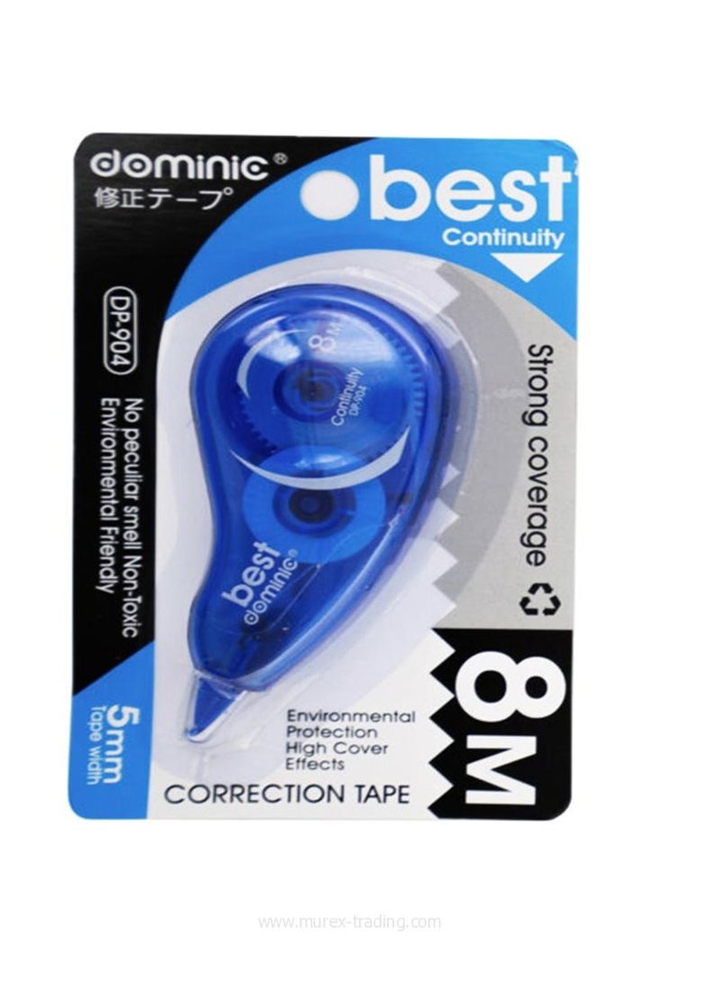 Correction tapes 8 meters, 8mm width (Assorted Colors)
