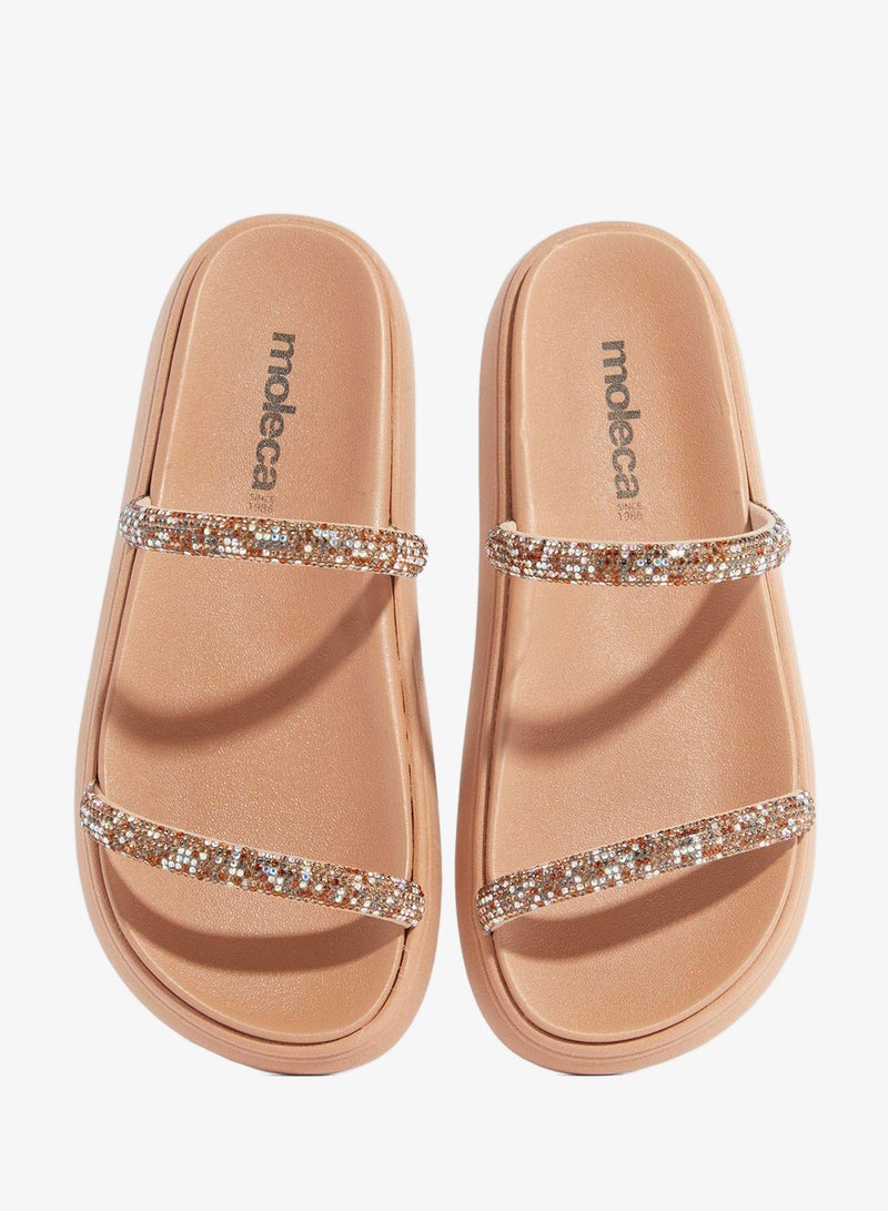 موليكا صنادل مسطحة للنساء - صنادل مسطحة أنيقة ونعال مسطحة مريحة للسيدات - Image 4