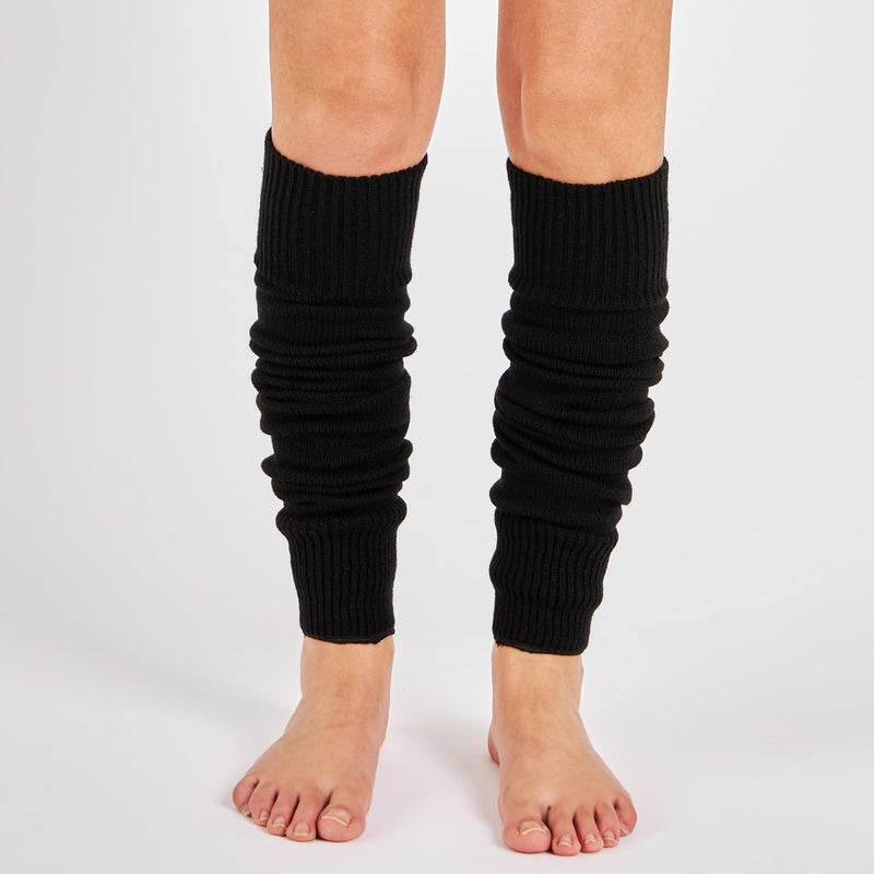 Mysocks Leg Warmers Extra Soft Stylish Fancy Winter 80s Party Dance Accessories Long Legwarmers for Women Girls Ladies Black - Image 3