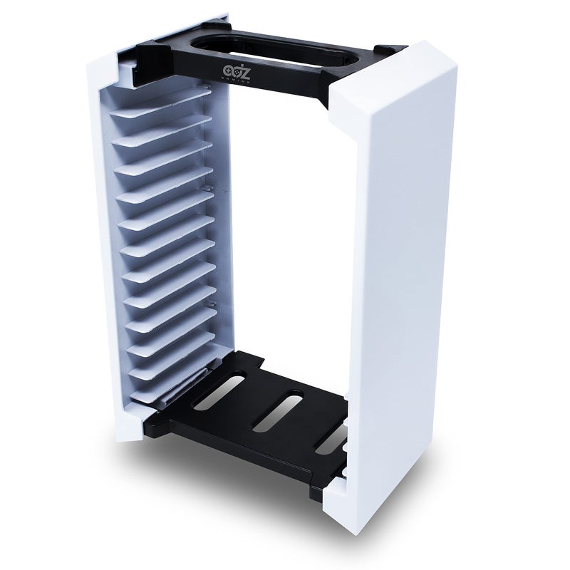 ADZ Game Storage Tower – Universal Video Game Storage – Stores 12 Game or Blu-Ray Disks – Game Holder Rack for PS4, PS5, Xbox One, Xbox Series X/S, Nintendo Switch Games and Blu-Ray Discs - Image 5