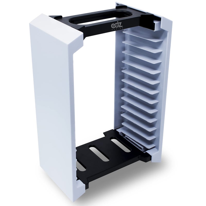 ADZ Game Storage Tower – Universal Video Game Storage – Stores 12 Game or Blu-Ray Disks – Game Holder Rack for PS4, PS5, Xbox One, Xbox Series X/S, Nintendo Switch Games and Blu-Ray Discs - Image 4