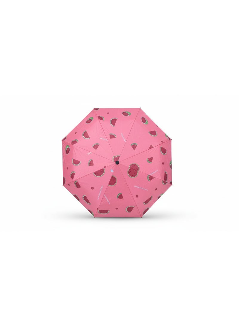 شمسية قابلة للطي واقية من الشمس والمطر | مثالية للسفر بألوان صيفية مبهجة. - Image 2