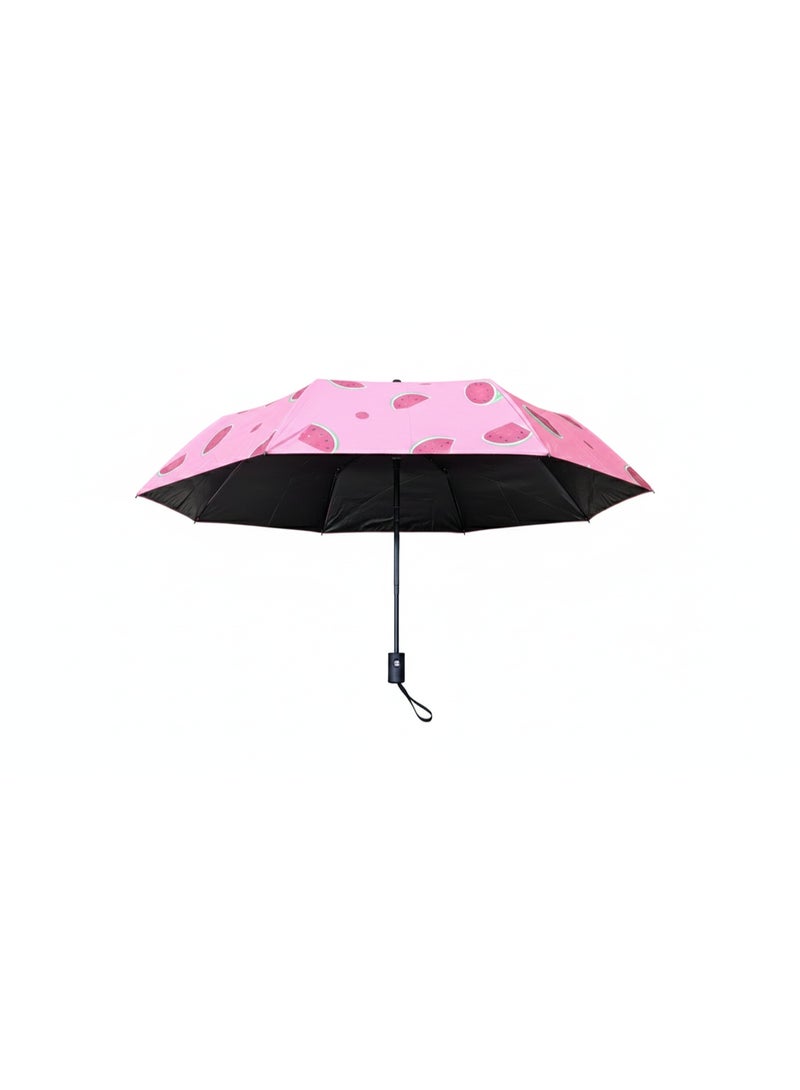 شمسية قابلة للطي واقية من الشمس والمطر | مثالية للسفر بألوان صيفية مبهجة. - Image 1