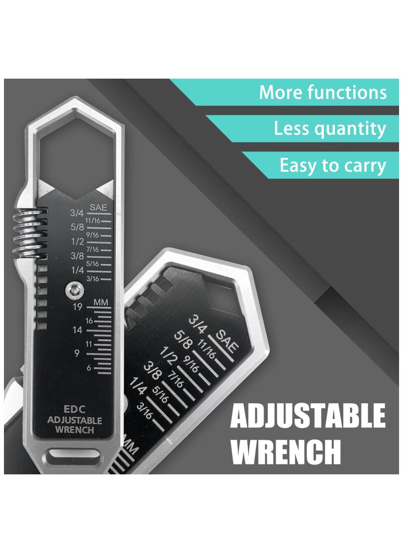 Generic EDC adjustable Multifunctional wrench, pocket wrench, Bottle Opener, Universal Wrench, bolt action pen, Quick multitool pocket tools, Everyday Carry, Suitable for Home, Garage, Workshop  - Image 3
