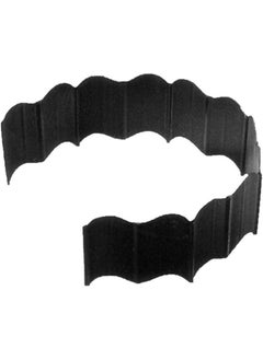 suncast Suncast 6" Interlocking No Dig Border Landscape Edging, Durable Black Vinyl, Easy Install Sections for Garden and Flower Bed Landscaping (Set of 40)  - Image 1