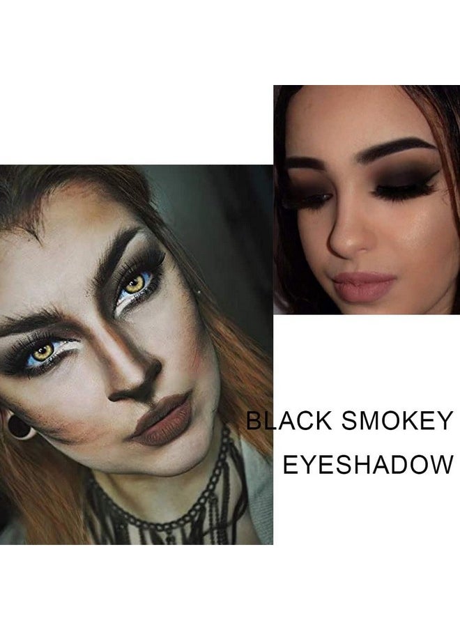 AMY'S DIARY Black Smokey Gray Silver Glitter Shimmer Eye Makeup Palette 9 Colors Cool Toned Matte Make Up Black Radiance Eyeshadow Palette Profesional Sombras De Ojos (A).  - Image 4