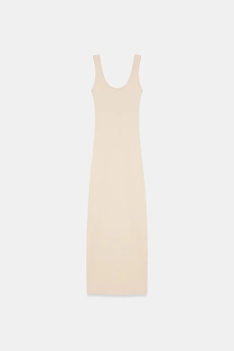 ديلفين DILVIN Sleeveless Bodycon Midi Dress