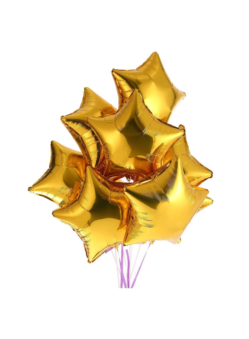 Highland 5-Piece Star Foil Balloons for Birthday Decoration  - Image 1
