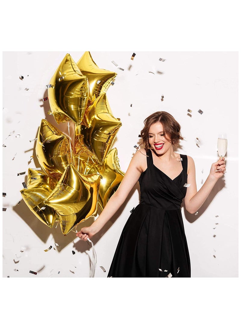Highland 5-Piece Star Foil Balloons for Birthday Decoration  - Image 5