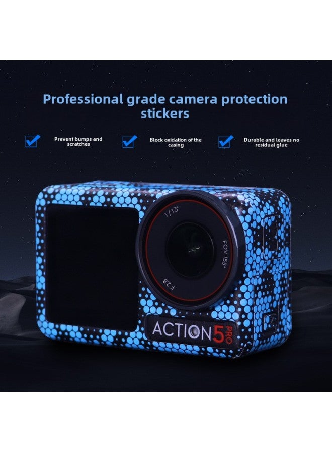 StartFly Suitable For DJI Action 5PRO Sports Camera Sticker Color Change Film No Glue Accessories-Color:Ac5-05 Sticker-Specifications:Dji Action 5pro+ Frame Complete Set  - Image 3