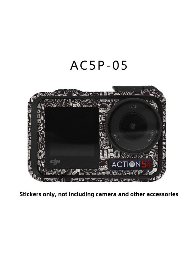 StartFly Suitable For DJI Action 5PRO Sports Camera Sticker Color Change Film No Glue Accessories-Color:Ac5-05 Sticker-Specifications:Dji Action 5pro+ Frame Complete Set  - Image 1