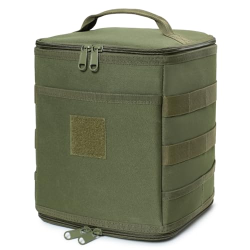 Lemubeane Tactical Camping Storage Bag 7L Utility Tote Bag Trunk Organizer OD Green - Image 1